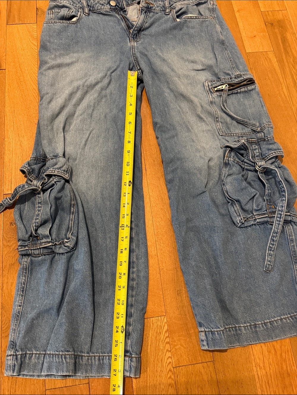 wild fable Light Blue Wide Leg Cargo Jeans - Picture 11 of 11